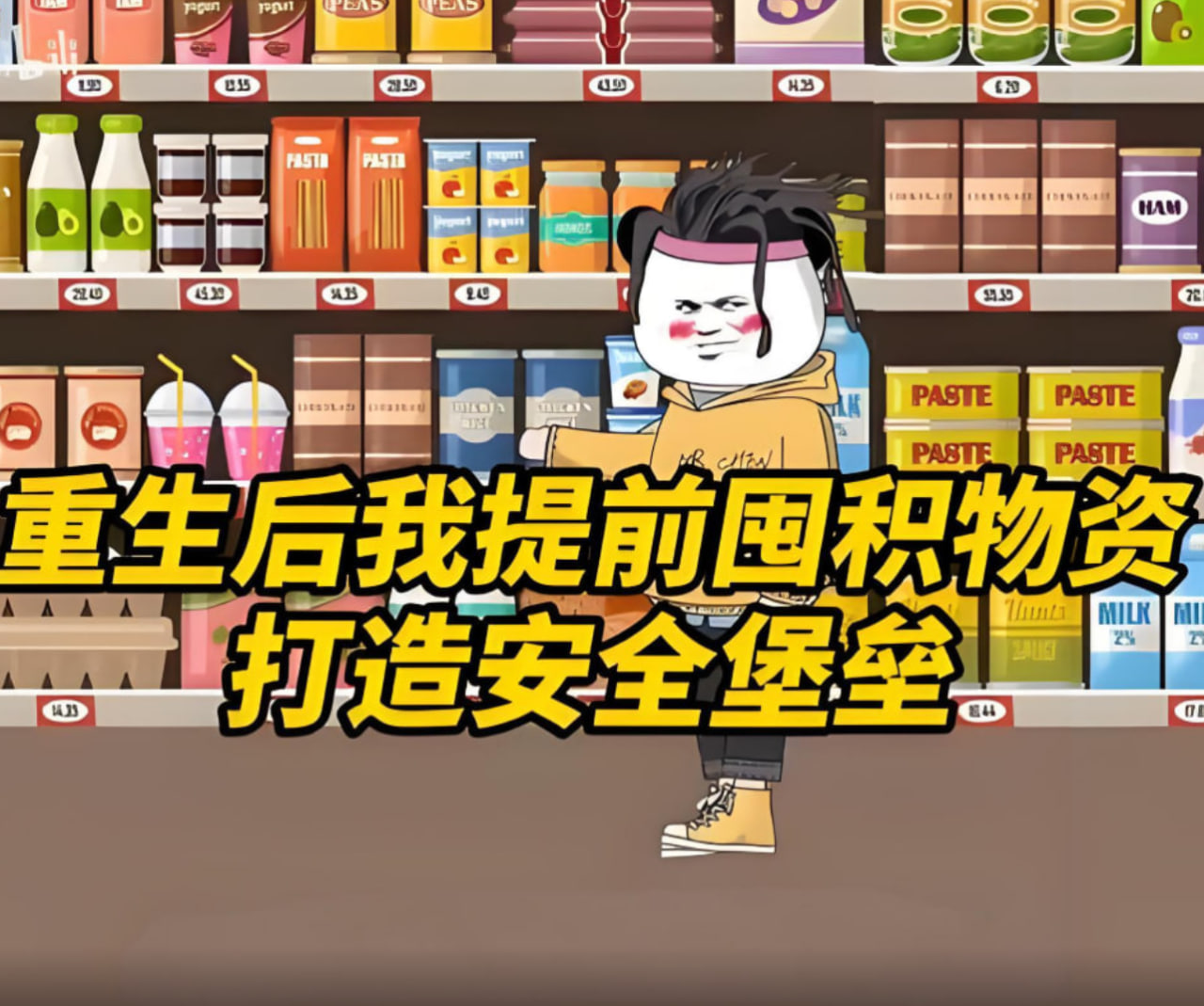 末世来临，洪水泛滥，重生后我提前囤物资，打造安全堡垒封面图